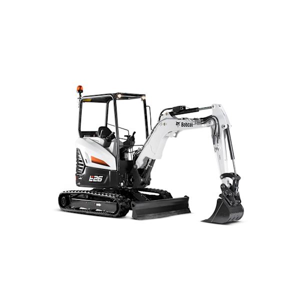 Mini Escavadeira E26 para locação em Curitiba